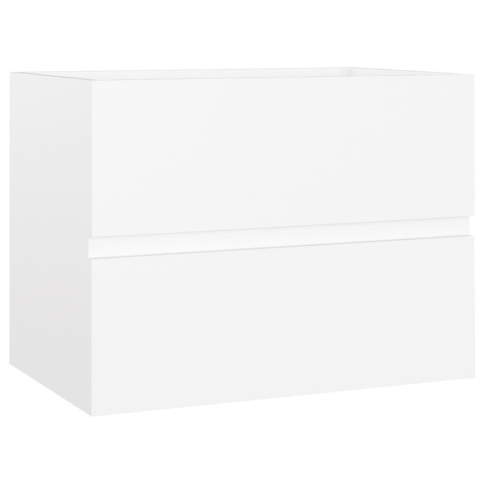 Armario para lavabo madera contrachapada blanco 60x38,5x45