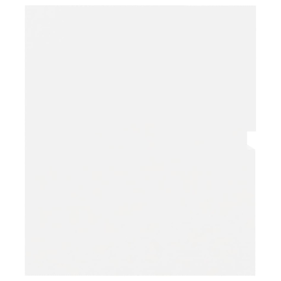 Armario para lavabo madera contrachapada blanco 60x38,5x45