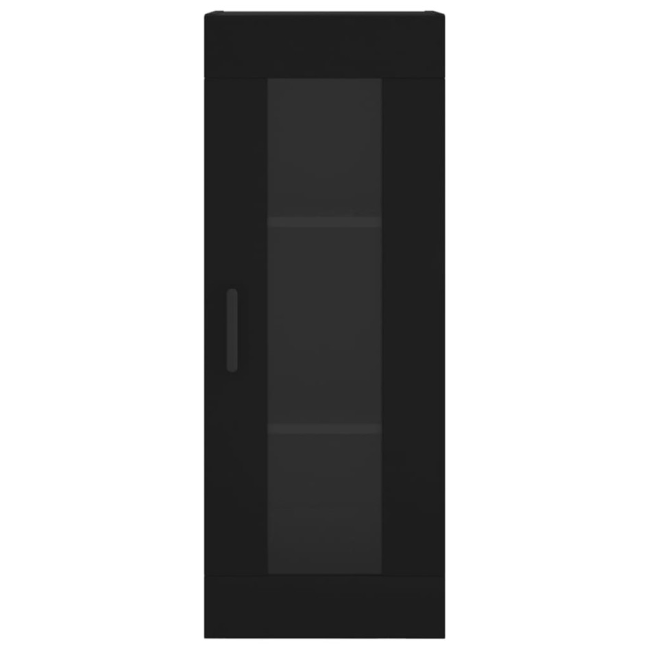 Armario de pared negro 34,5x34x90