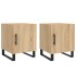 Mesitas noche 2 uds madera ingeniería roble Sonoma 40x40x50