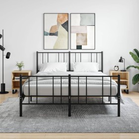 Mesitas noche 2 uds madera ingeniería roble Sonoma 40x30x50