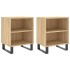 Mesitas noche 2 uds madera ingeniería roble Sonoma 40x30x50