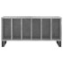 Mueble discos madera contrachapada gris hormigón 100x38x48