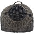 Transportín para gatos sauce natural gris 45x35x35