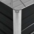 Arriate de acero galvanizado gris antracita 100x40x77