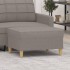 Reposapiés de tela gris taupe 70x55x41