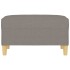 Reposapiés de tela gris taupe 70x55x41