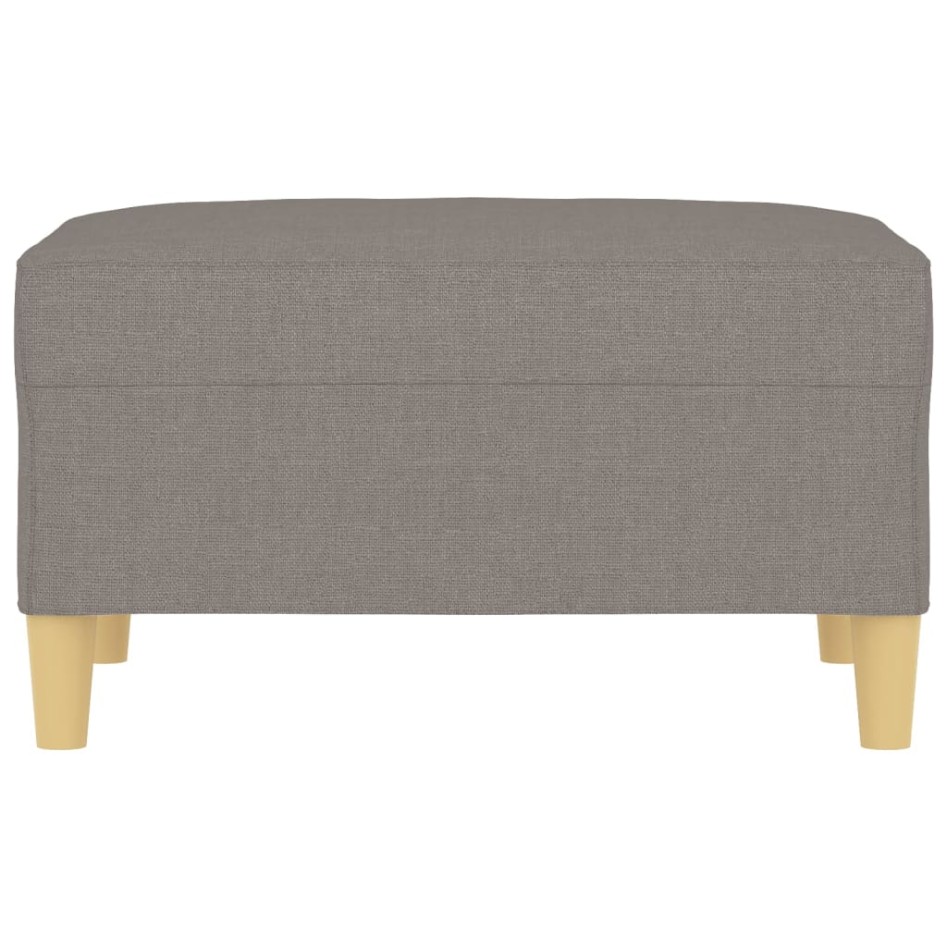 Reposapiés de tela gris taupe 70x55x41