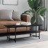 Mesa de centro de madera contrachapada negro 100x50x40
