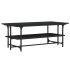 Mesa de centro de madera contrachapada negro 100x50x40