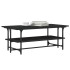 Mesa de centro de madera contrachapada negro 100x50x40