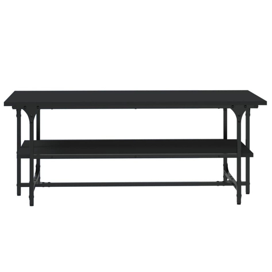 Mesa de centro de madera contrachapada negro 100x50x40