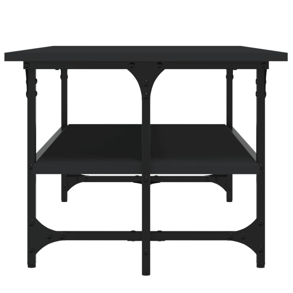 Mesa de centro de madera contrachapada negro 100x50x40