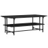 Mesa de centro de madera contrachapada negro 100x50x40