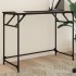 Escritorio de madera de ingeniería y acero negro 100x45x76