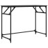 Escritorio de madera de ingeniería y acero negro 100x45x76