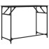 Escritorio de madera de ingeniería y acero negro 100x45x76