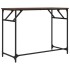 Escritorio madera ingeniería y acero roble marrón 100x45x76