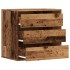 Cajonera de esquina madera ingeniería roble viejo 60x41x58