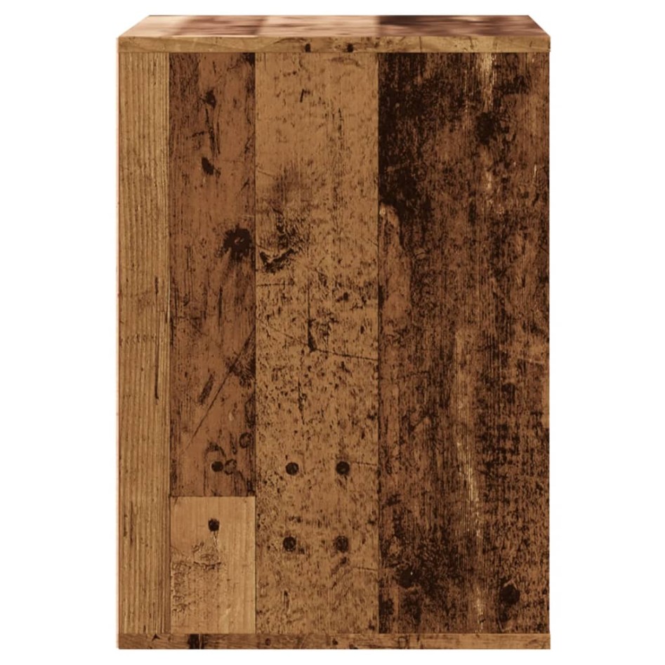 Cajonera de esquina madera ingeniería roble viejo 60x41x58
