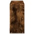 Estante de pared madera ingeniería roble ahumado 100x25x50