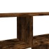 Estante de pared madera ingeniería roble ahumado 100x25x50