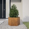 Jardinera hexagonal 69x60x45 cm acero desgastado