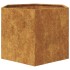 Jardinera hexagonal 69x60x45 cm acero