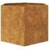 Jardinera hexagonal 69x60x45 cm acero
