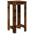 Mesa alta de bar madera ingeniería roble ahumado 51x50x103,5