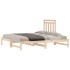 Sofá cama extraíble madera maciza de pino 2x(90x190)