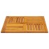 Tablero de mesa cuadrado madera maciza de acacia 70x70x2