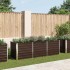 Arriate de acero galvanizado marrón 240x80x77