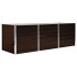 Arriate de acero galvanizado marrón 240x80x77