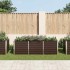 Arriate de acero galvanizado marrón 240x80x77