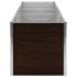 Arriate de acero galvanizado marrón 240x80x77