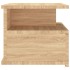 Mesita de noche flotante 2 uds madera roble Sonoma 40x31x27