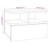 Mesita de noche flotante 2 uds madera roble Sonoma 40x31x27