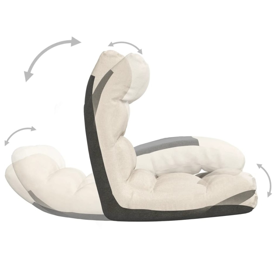 Silla de suelo plegable de tela