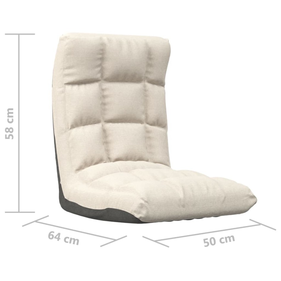 Silla de suelo plegable de tela