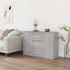 Aparador de madera contrachapada gris Sonoma 91x29,5x65