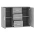 Aparador de madera contrachapada gris Sonoma 91x29,5x65