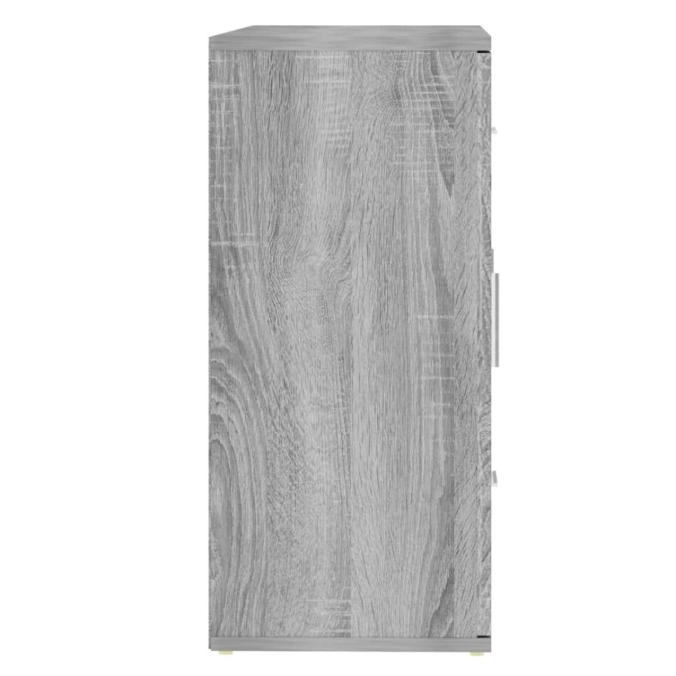Aparador de madera contrachapada gris Sonoma 91x29,5x65
