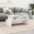 Mesa de centro madera de ingeniería blanco brillo 90x55x42,5