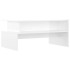 Mesa de centro madera de ingeniería blanco brillo 90x55x42,5