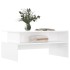 Mesa de centro madera de ingeniería blanco brillo 90x55x42,5