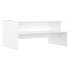 Mesa de centro madera de ingeniería blanco brillo 90x55x42,5