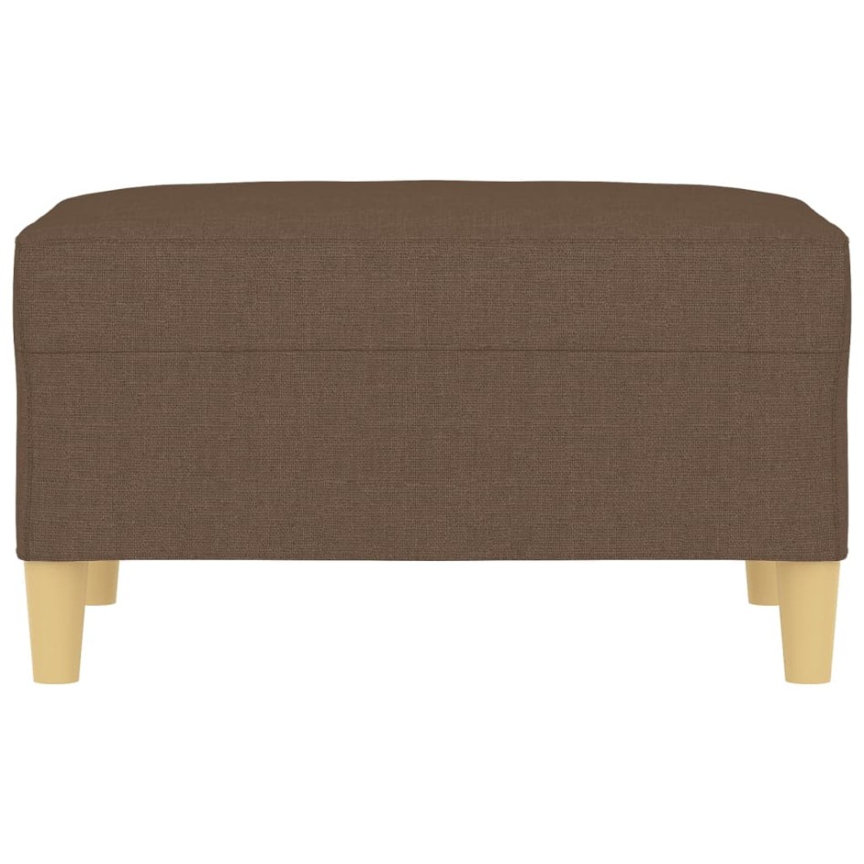 Reposapiés de tela marrón 70x55x41