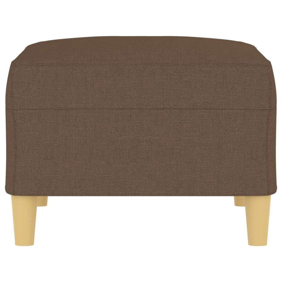 Reposapiés de tela marrón 70x55x41