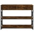 Mesa consola madera de ingeniería roble ahumado 100x28x75